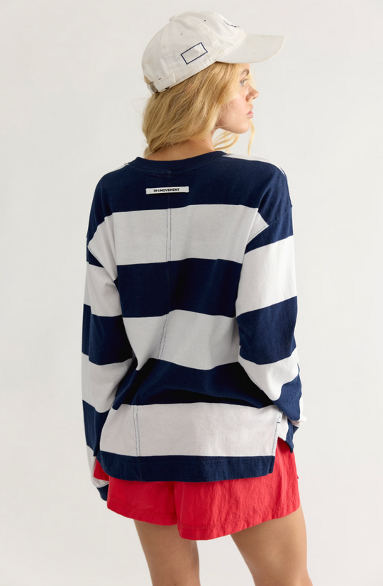 Hustle Layer Printed Long Sleeve Top