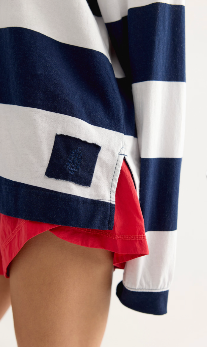 Hustle Layer Printed Long Sleeve Top