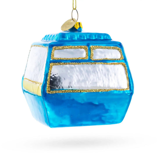 Ski Gondola Cable Car Glass Christmas Ornament BestPysanky