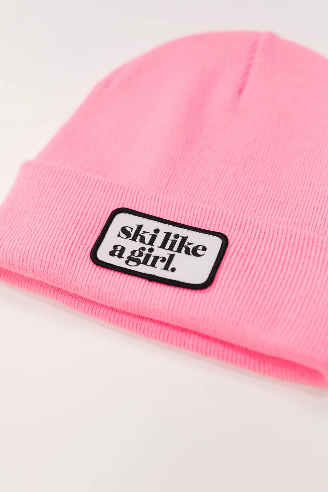 Ski Like A Girl Patch Beanie Ski Like A Girl