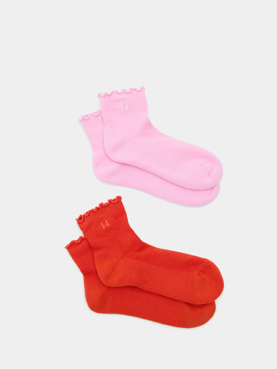 Halfdays Ruffle Socks Spritz/Bisou