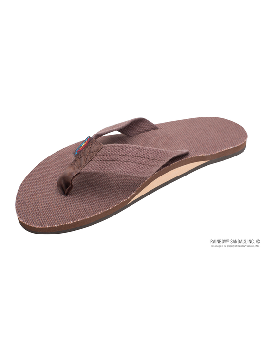 Single Layer Hemp Top and Strap with Arch Support M