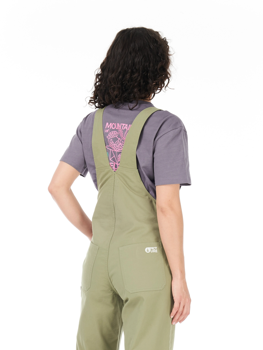 Picture Organic Bibee Overalls Aloe 