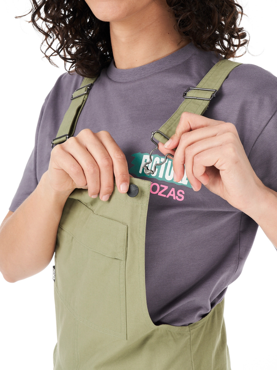 Picture Organic Bibee Overalls Aloe Strap Details 