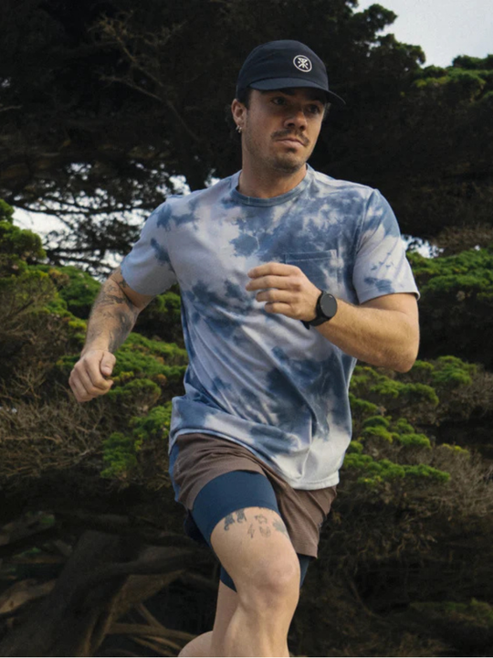 Mathis Active Tie Dye Pocket Short Sleeve Tee