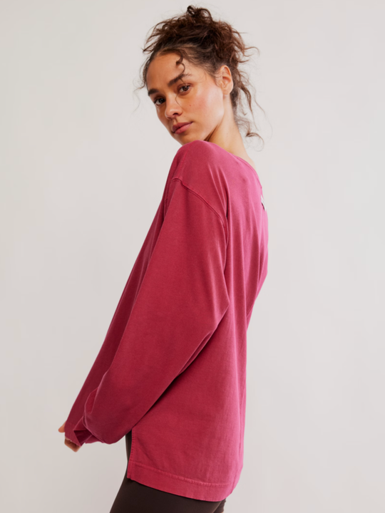 FP Movement Hustle Layer Long Sleeve Top Brick