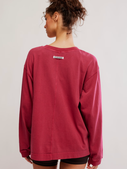 FP Movement Hustle Layer Long Sleeve Top Brick