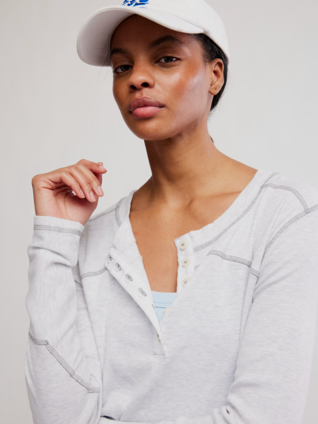 FP Movement Cool Down Crew Top Heather Grey  