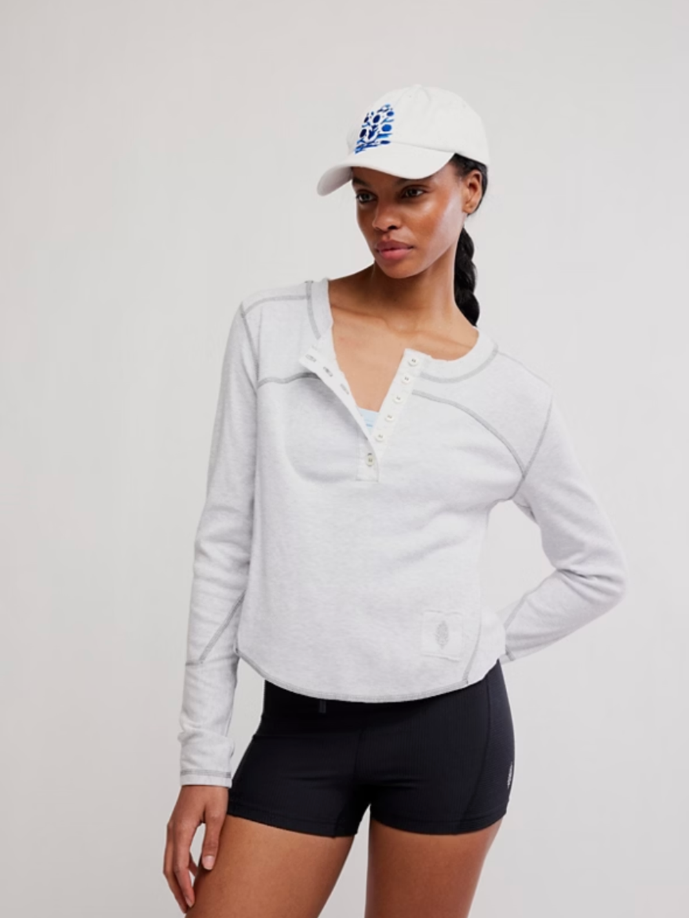 FP Movement Cool Down Crew Top Heather Grey  