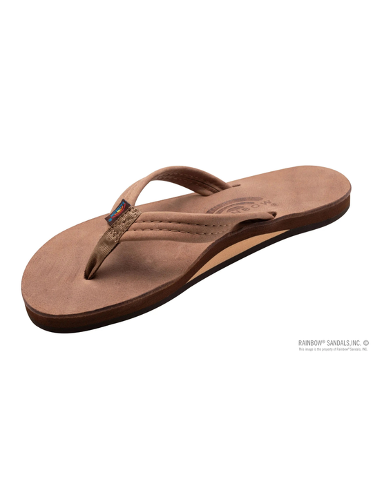 Rainbow Sandals Luxury Leather - Single Layer Arch Support with a 3/4" Medium Strap