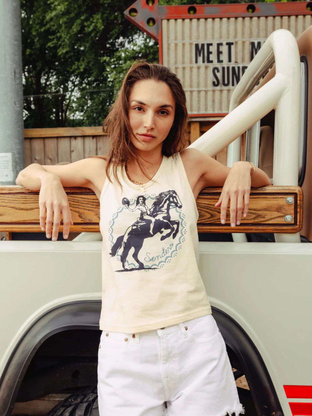 Sendero Provisions Palomino Tank Top Cream