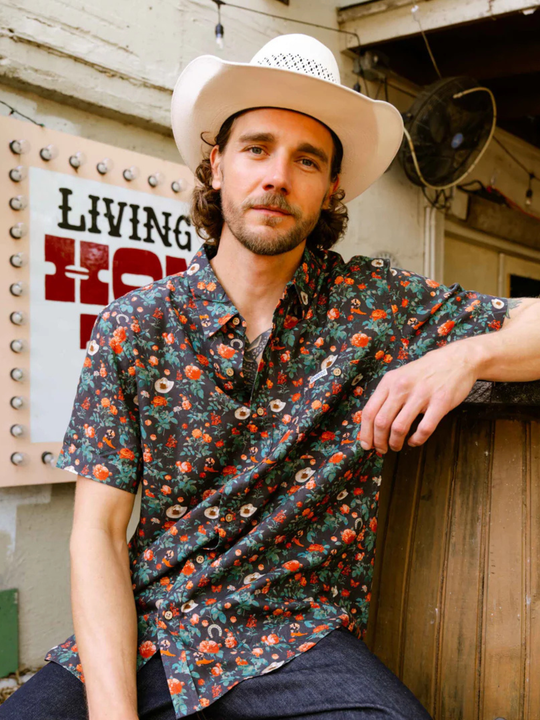 Sendero Provisions Co. City Slicker Short Sleeve Desert Rose 