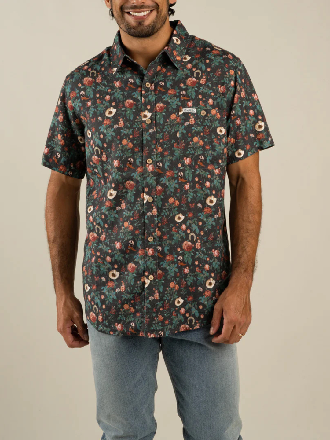 Sendero Provisions Co. City Slicker Short Sleeve Desert Rose 