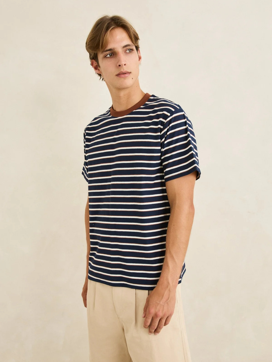 Rhythm Vintage Stripe Short Sleeve Shirt Navy