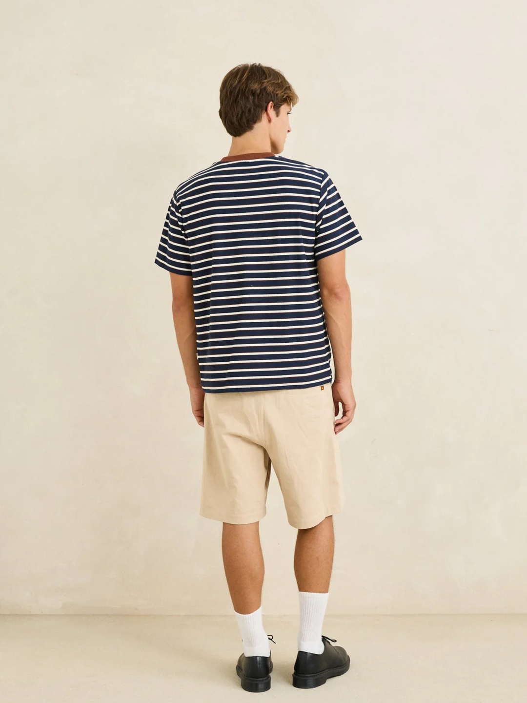 Rhythm Vintage Stripe Short Sleeve Shirt Navy