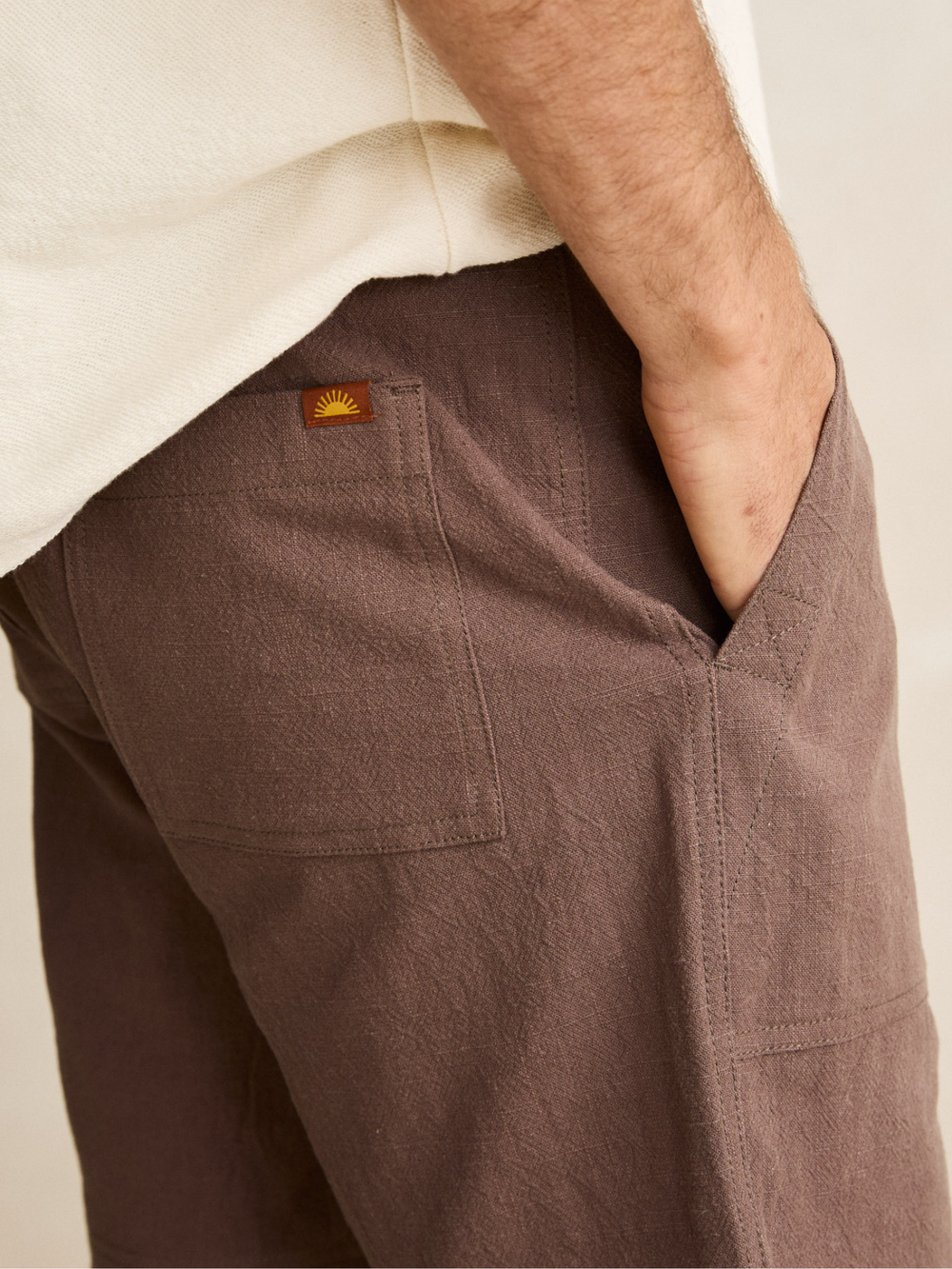 Worn Path Textured Linen Short