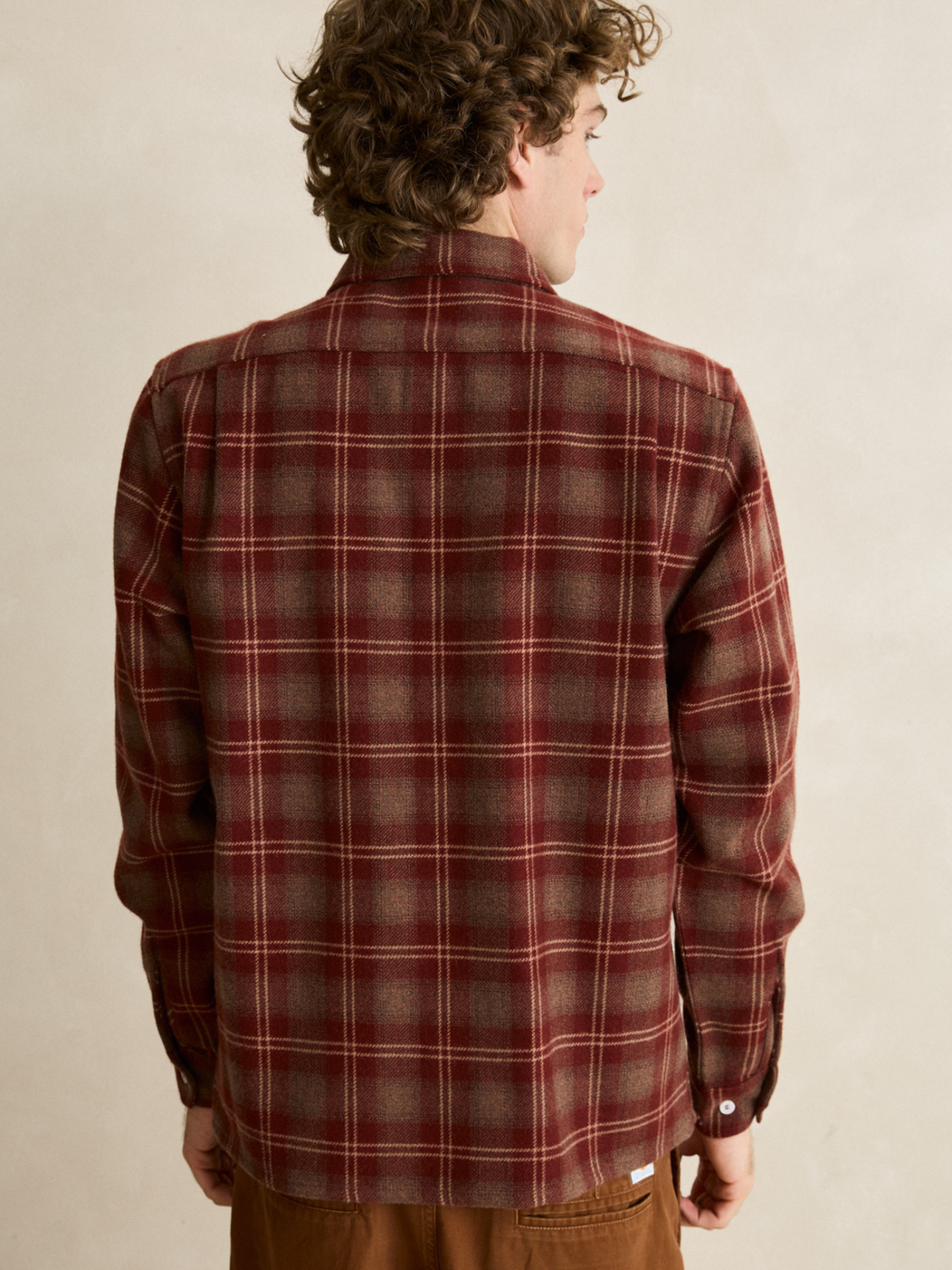 Rhythm Cross Roads Long Sleeve Flannel Red