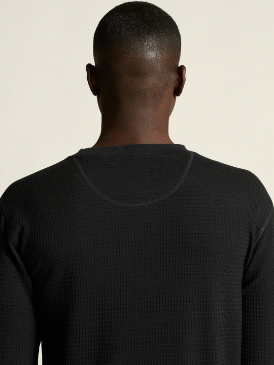Craft Men's Wool Waffle RN Black