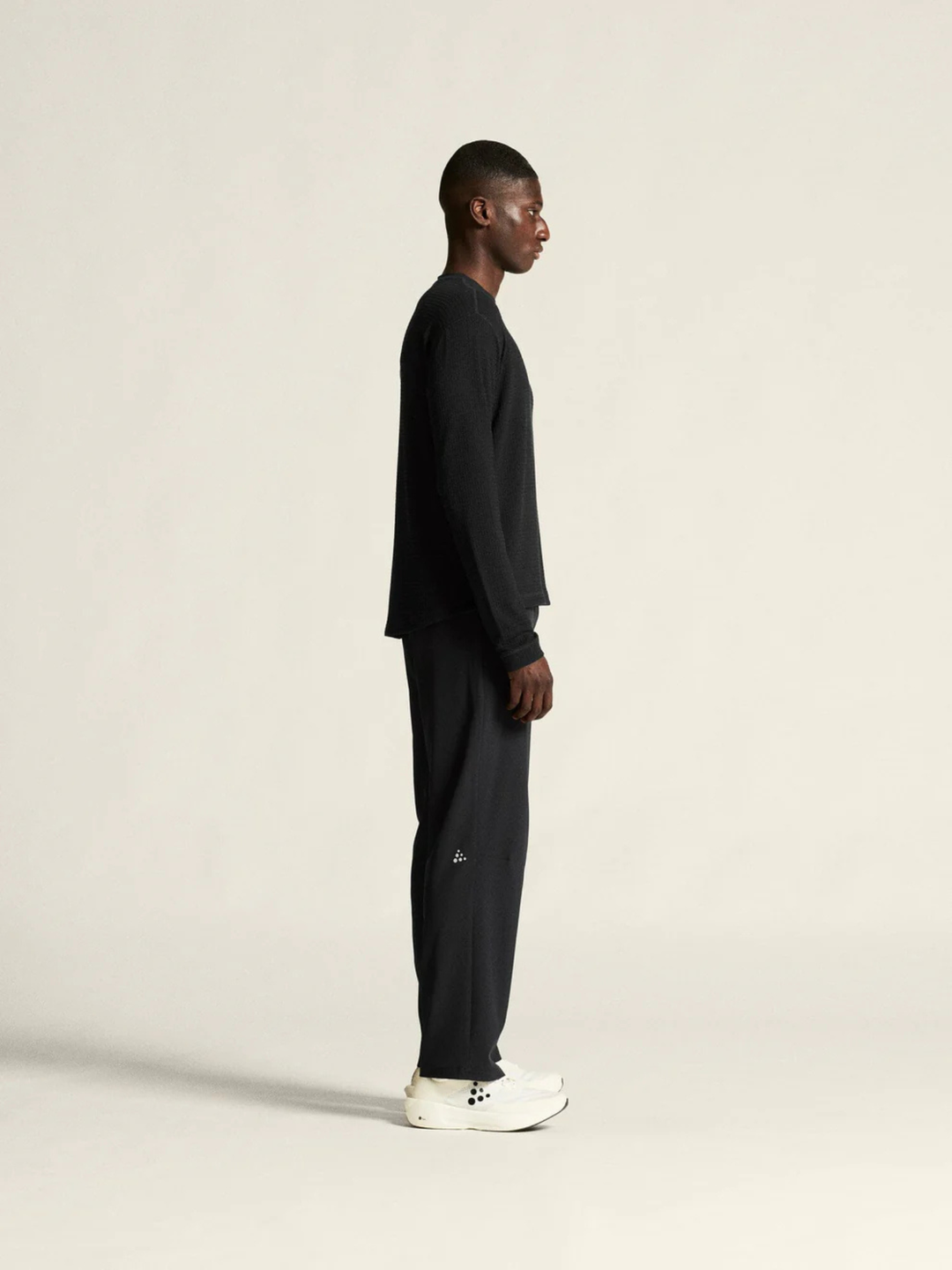 Craft Men's Wool Waffle RN Black