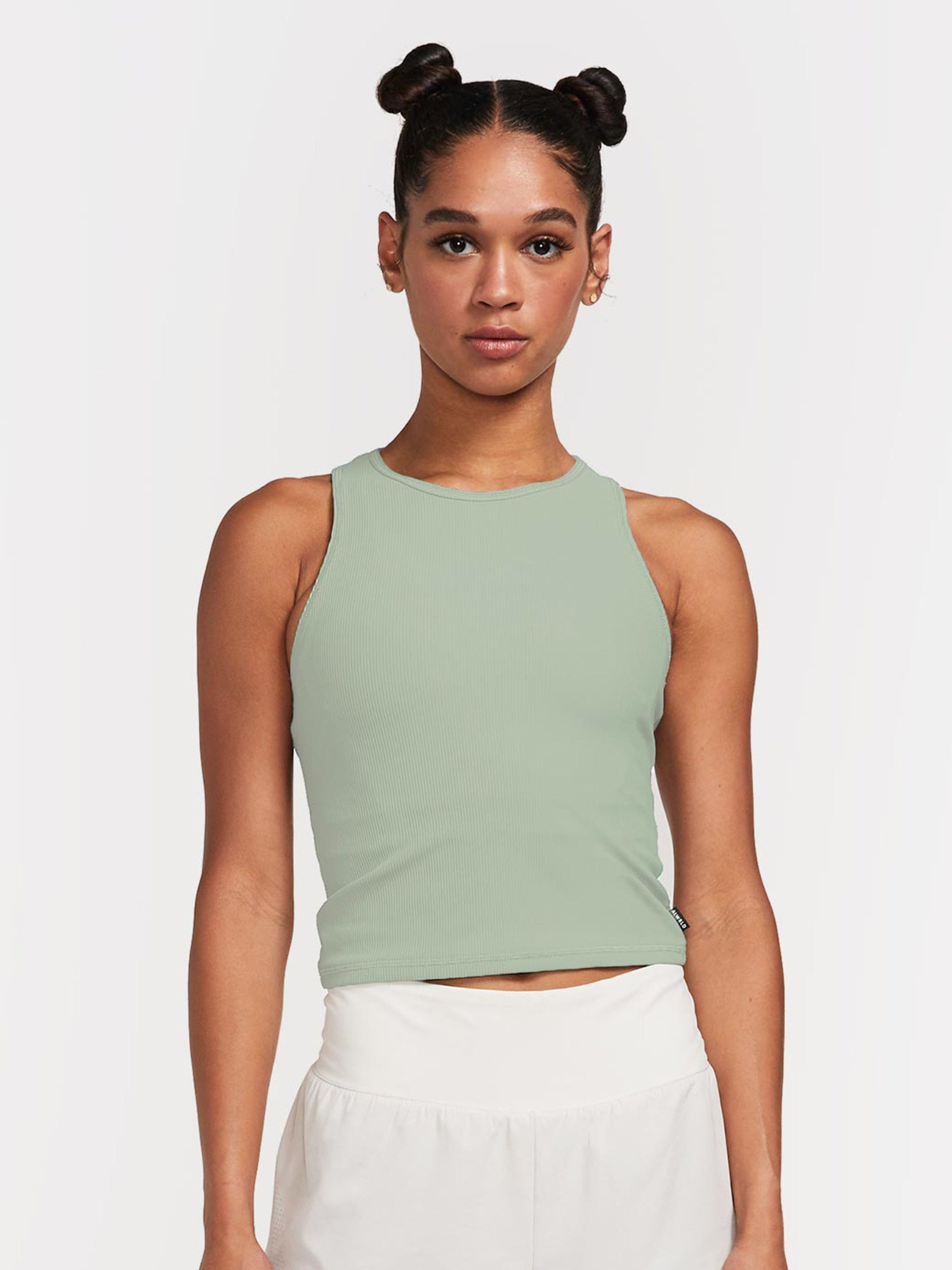 ALRN Rib Crop Tank Glacier