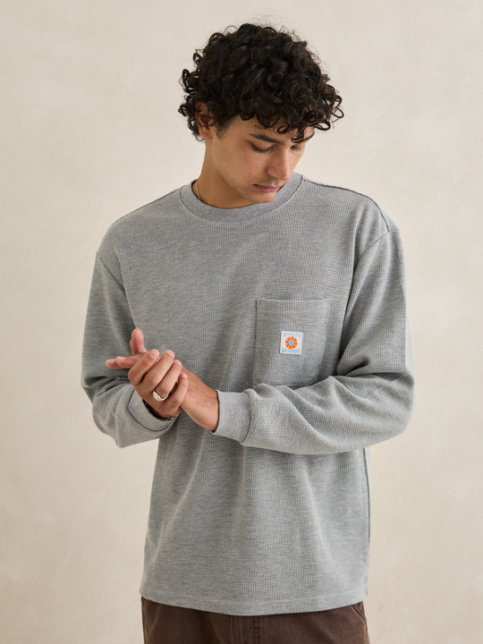Rhythm Vintage Pocket Long Sleeve Waffle