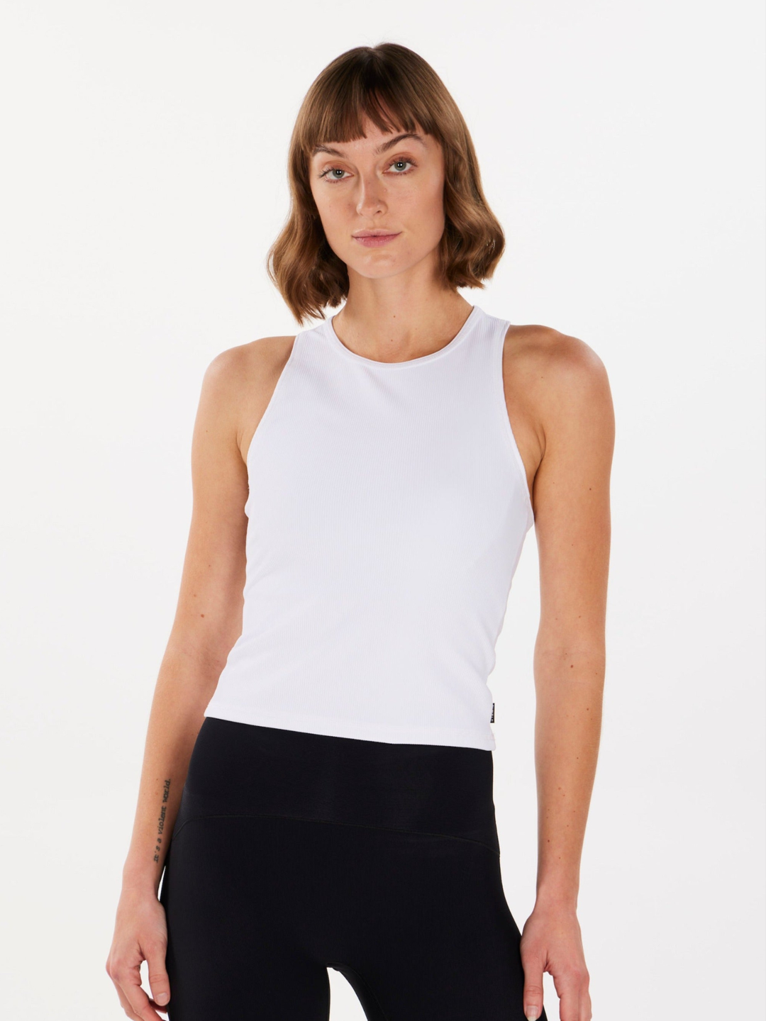 ALRN Rib Crop Tank Cloud