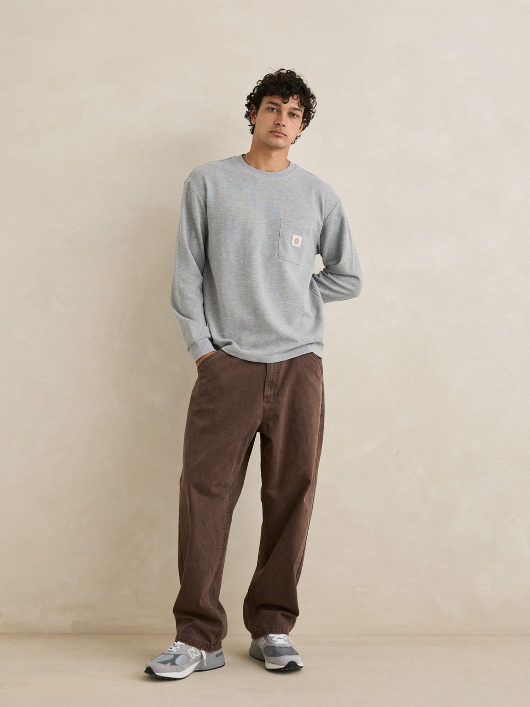 Rhythm Vintage Pocket Long Sleeve Waffle