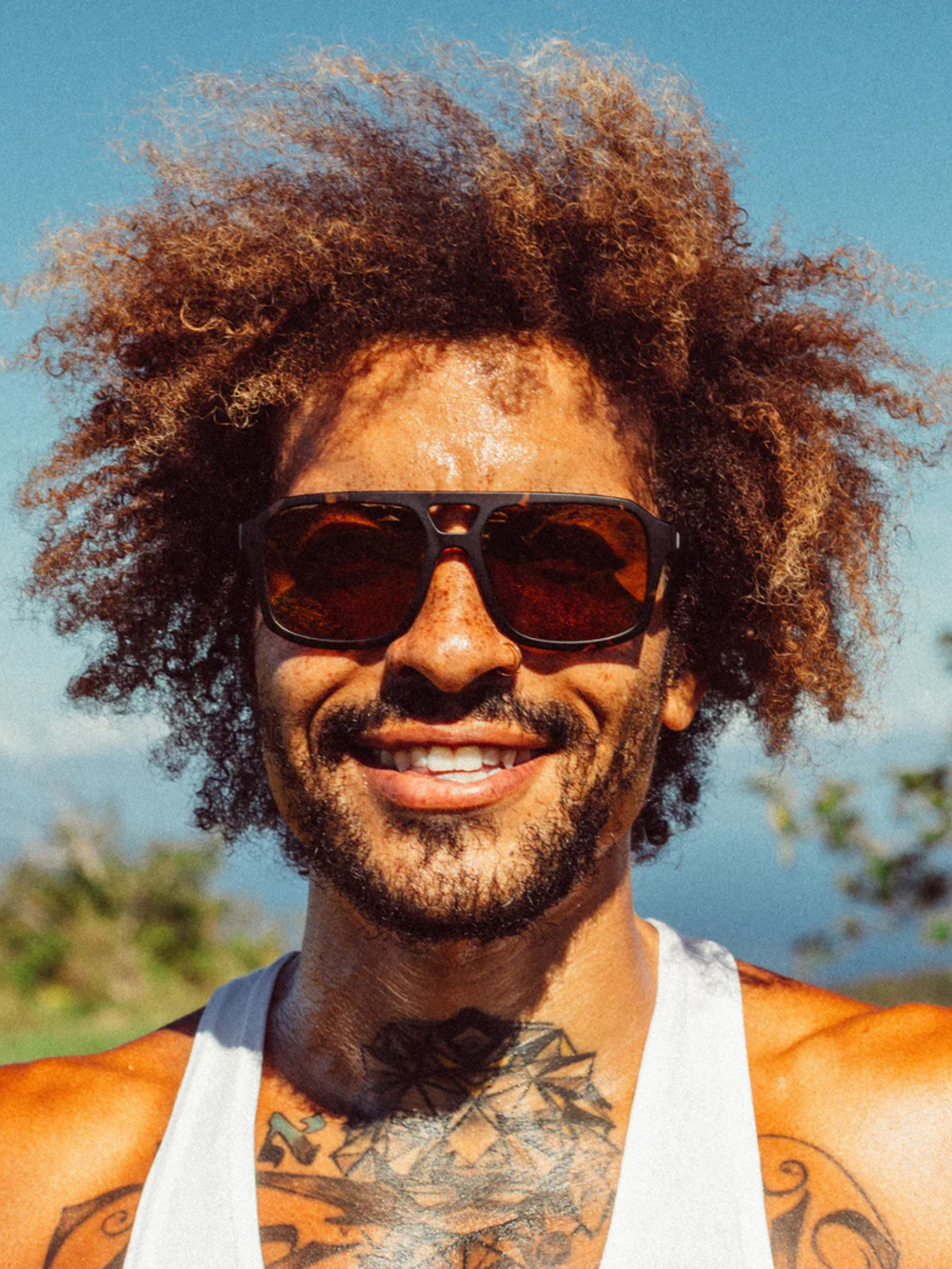 Sunski Paladino Sunglasses Tortoise Bronze