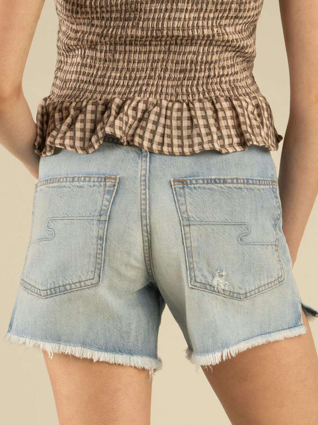 Sendero Provisions Co. Junia Low Waist Denim Short Sun Fade Blue