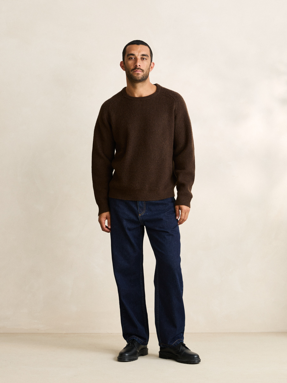 Rhythm Vintage Waffle Knit Sweater Chocolate