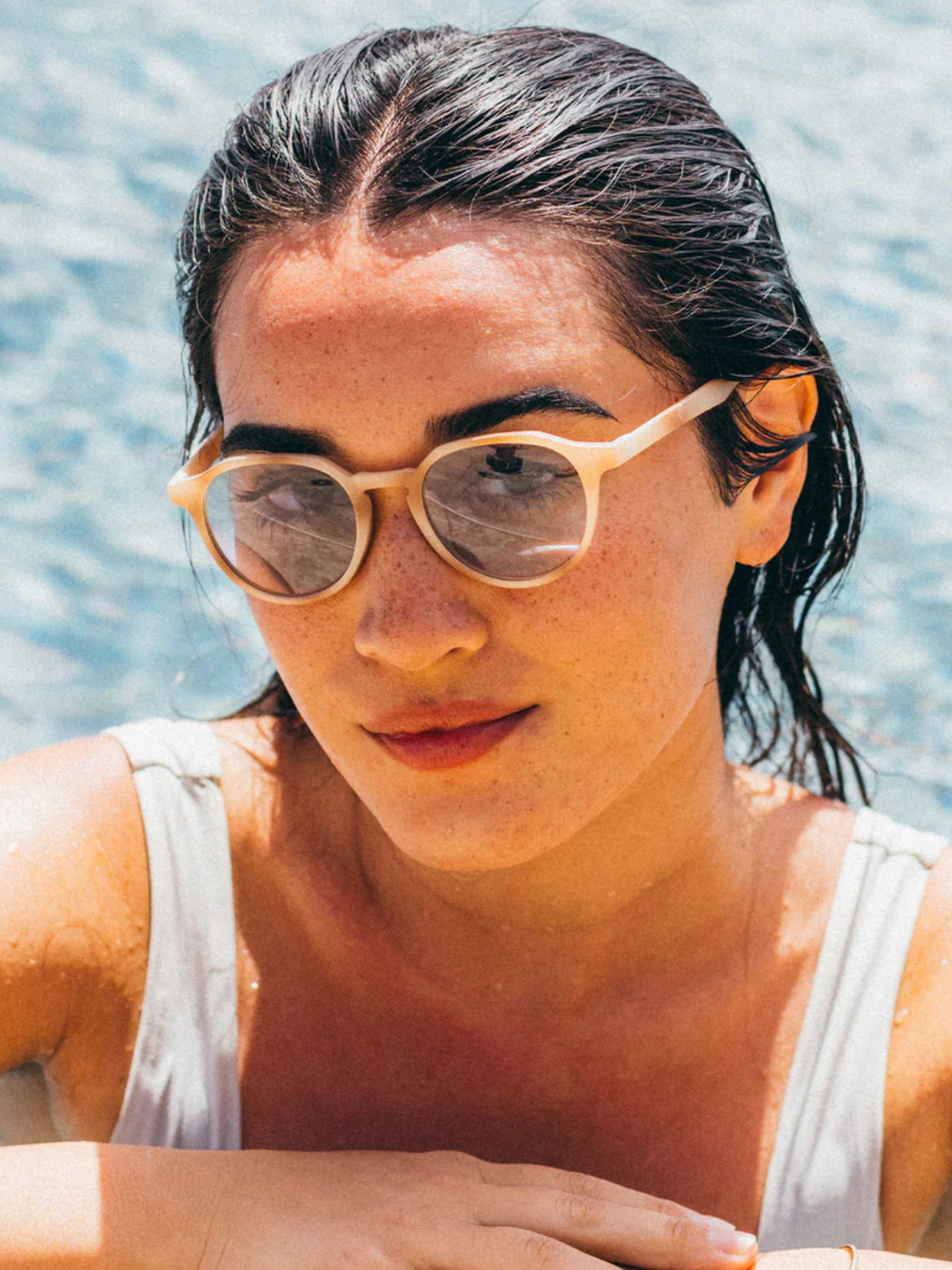 Sunski Vallarta Sunglasses Bone Tortoise Grey 