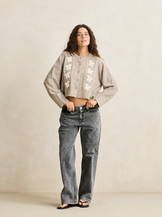 Blanca Floral Crop Cardigan