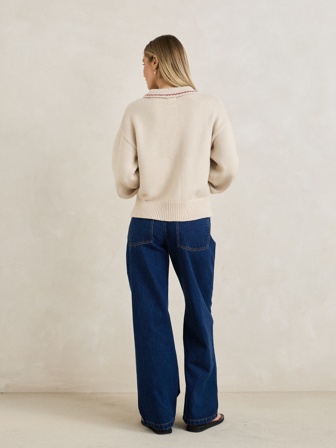 Rhythm Frankie Dual Zip Cardigan Natural 