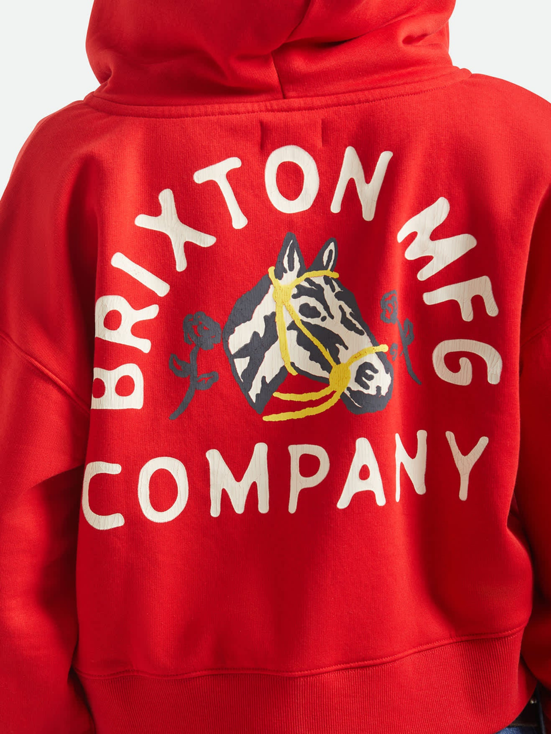 Brixton Trophy Horse Cropped Zip Hoodie