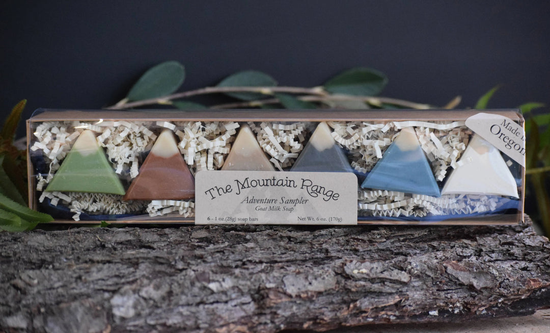 The Mountain Range Sample Set, Goat Milk Soap The Sudsy Goat Soapery