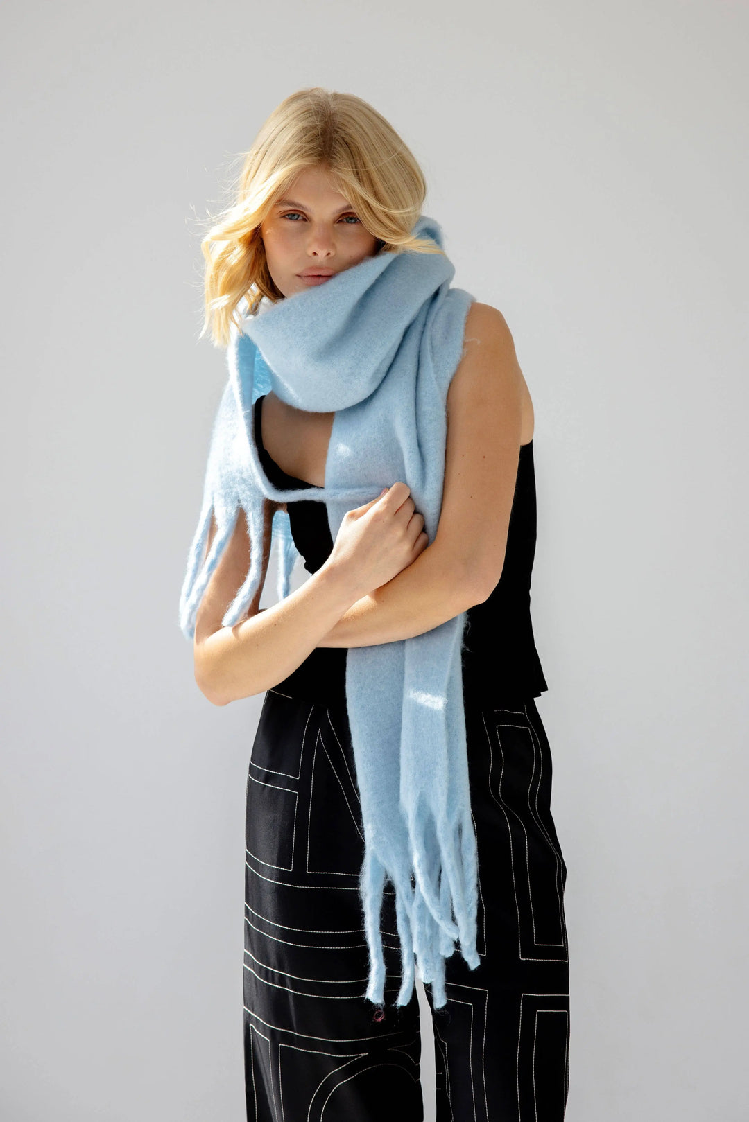 The Stockholm Scarf - 100% Recycled - Glacier Blue - FW25 Arctic Fox & Co. - North America