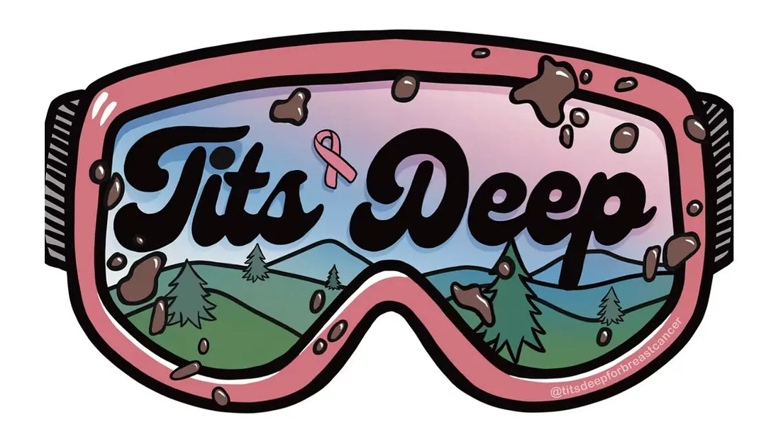 Tits Deep Summer Goggle Sticker Tits Deep