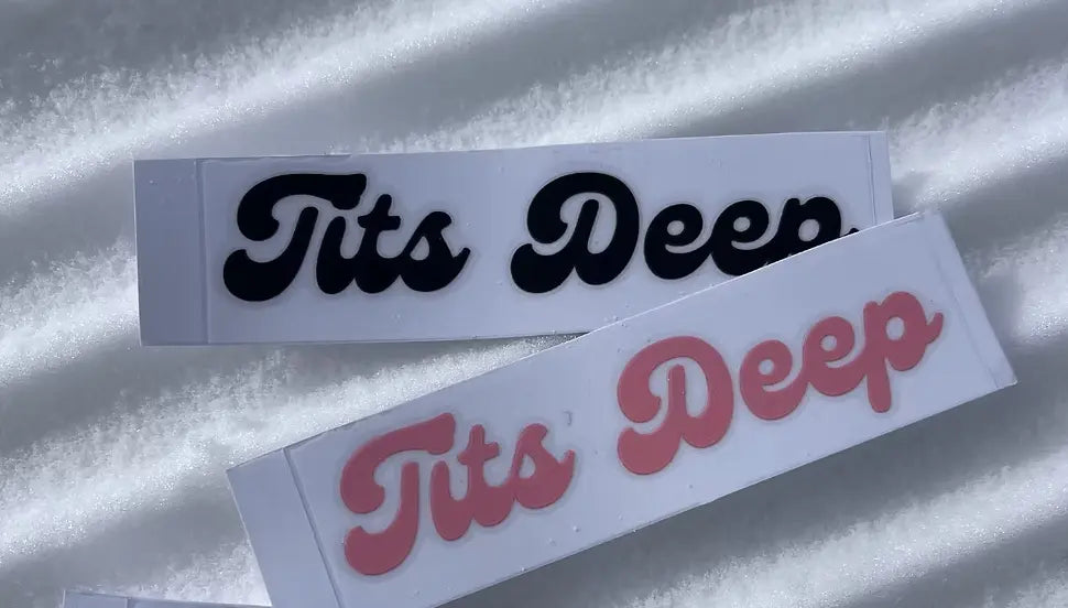Tits Deep Transfer Sticker Tits Deep