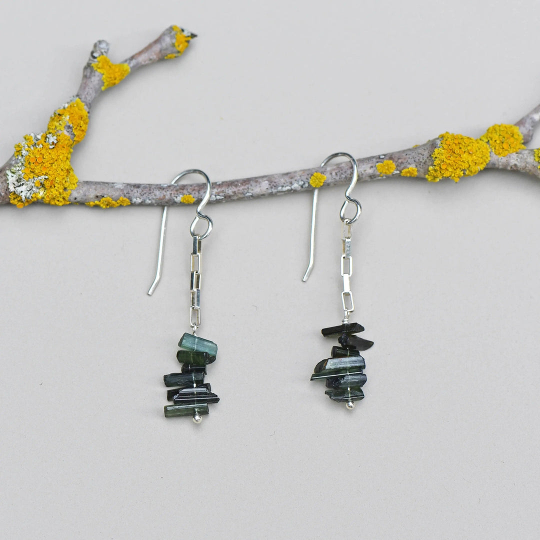 Tourmaline Cairn Earrings Britta Ambauen Jewelry