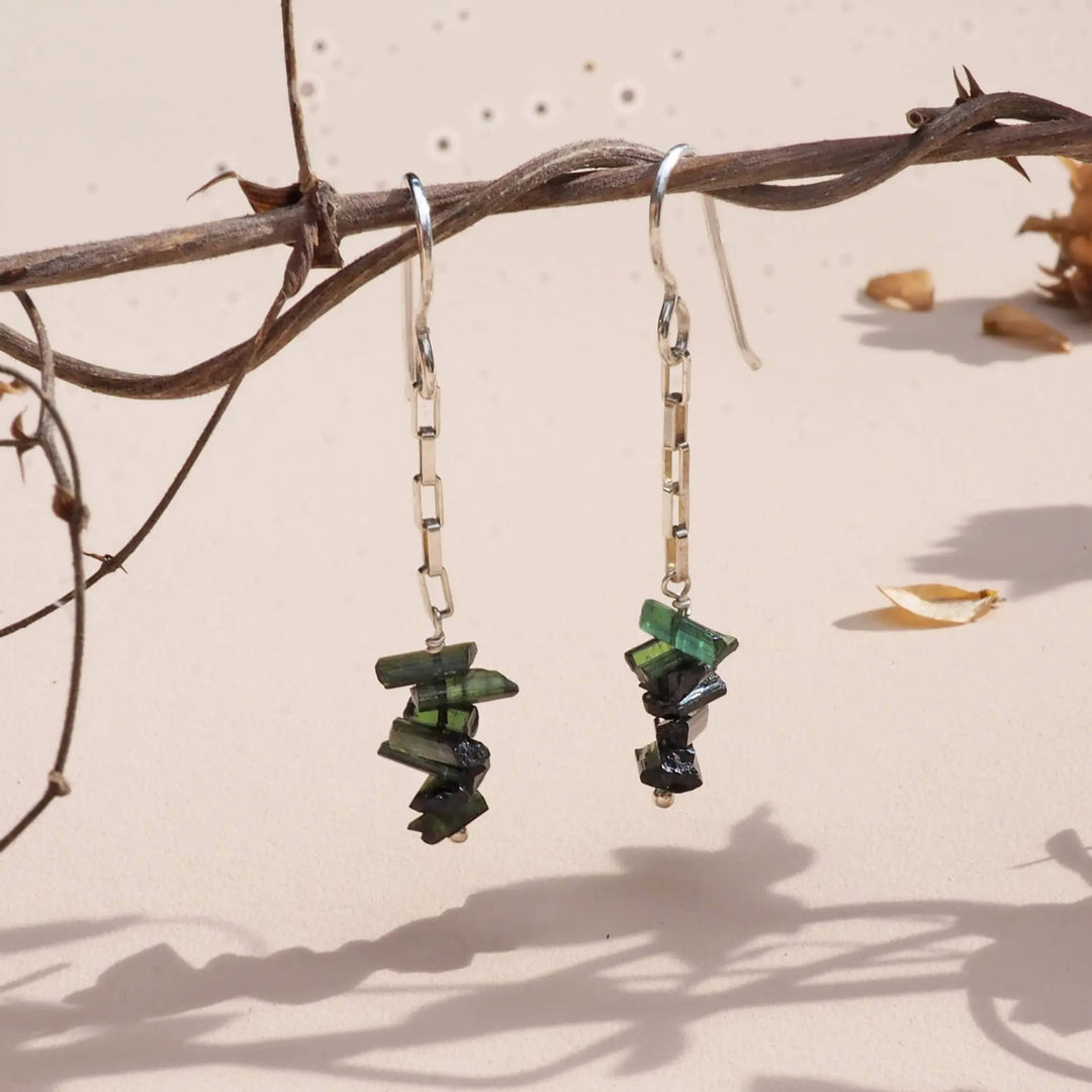 Tourmaline Cairn Earrings Britta Ambauen Jewelry