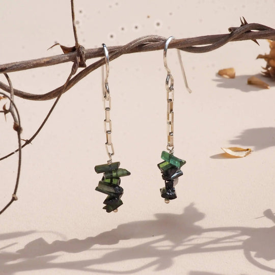 Tourmaline Cairn Earrings Britta Ambauen Jewelry