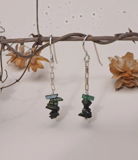 Tourmaline Cairn Earrings Britta Ambauen Jewelry
