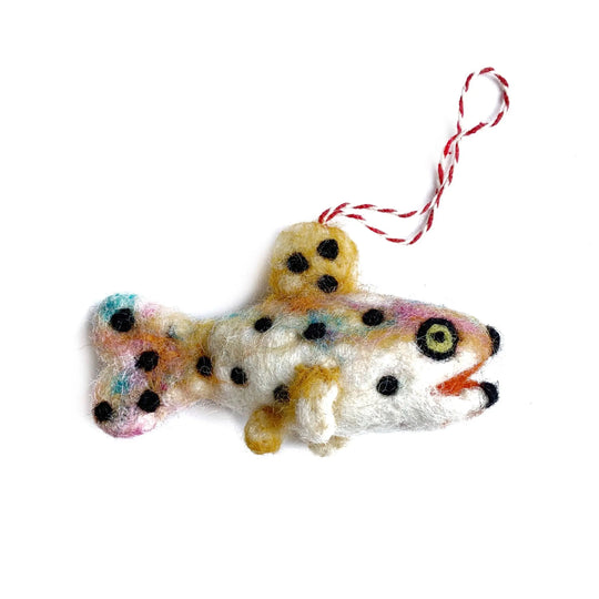 Trout Felt Wool Christmas Ornament Ornaments 4 Orphans