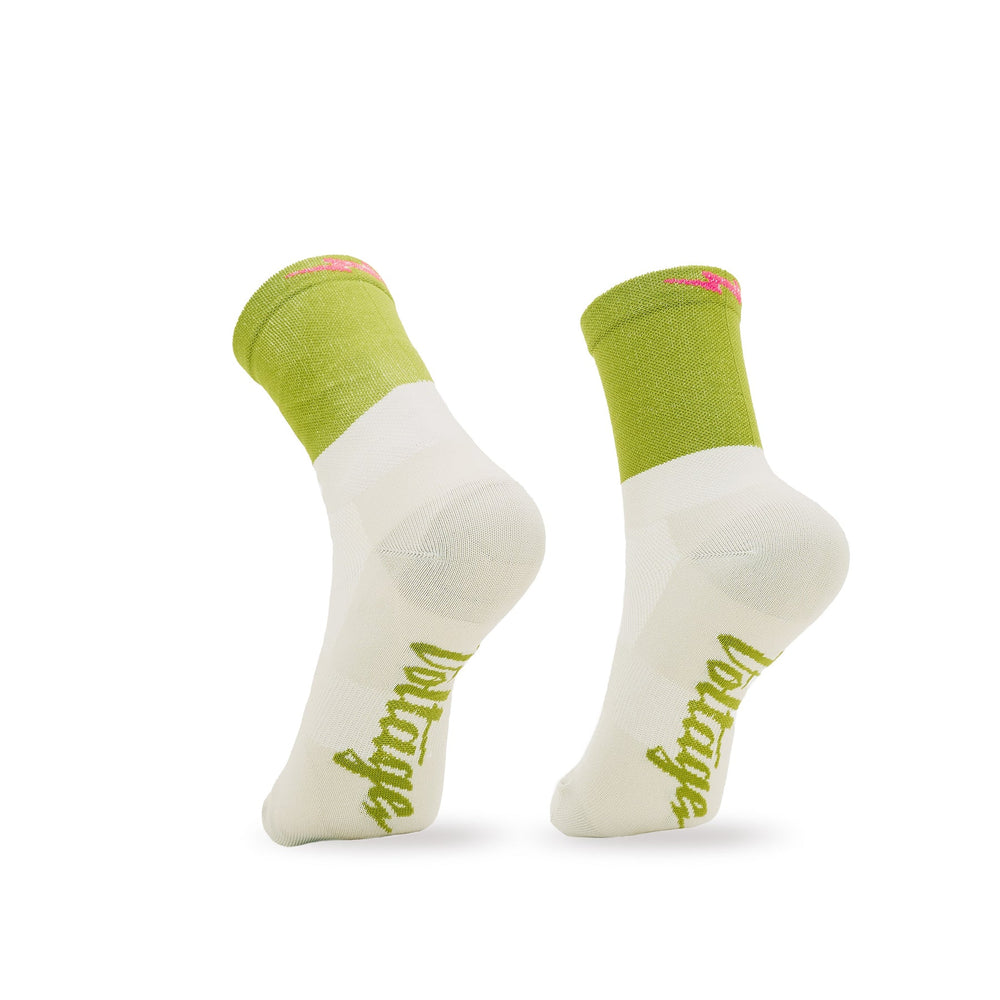 Voltage Green Block KOM Mid Cooling Socks