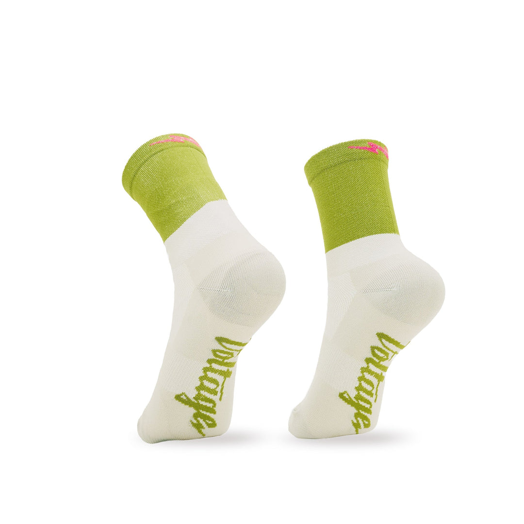 Voltage Green Block KOM Mid Cooling Socks