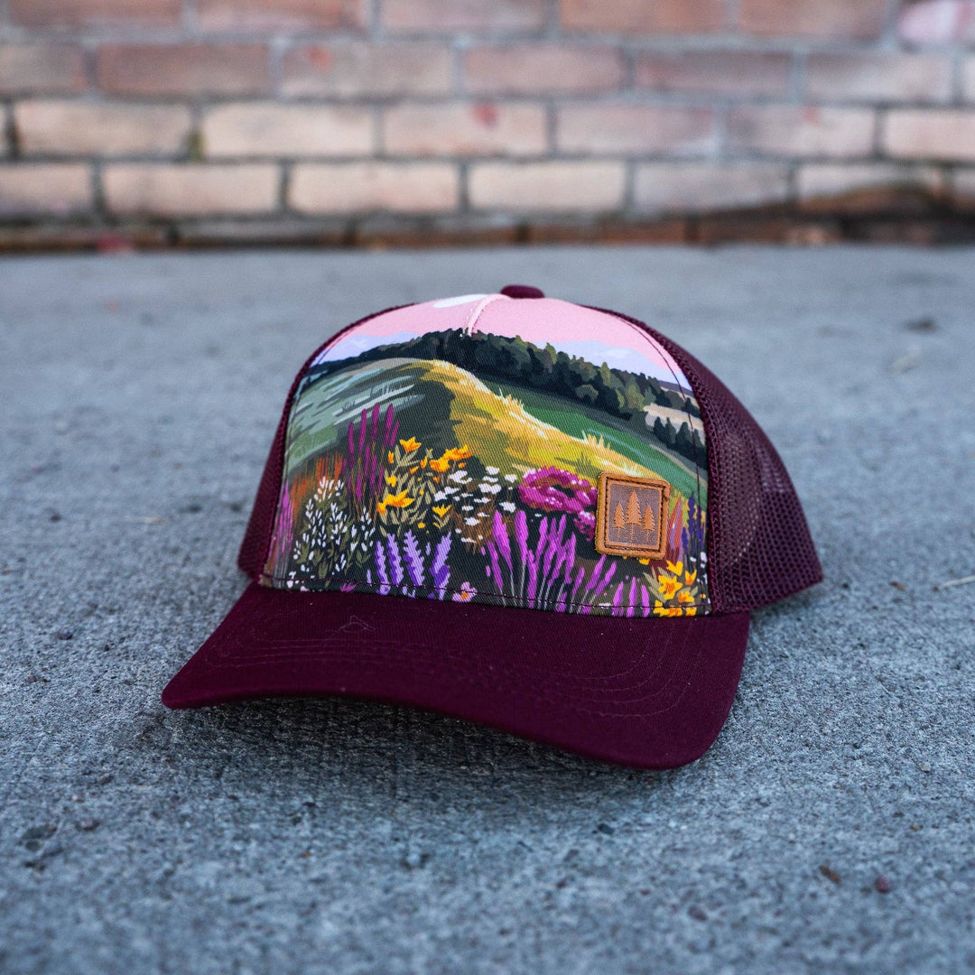 The Montana Scene Wildflower Field Unisex Trucker