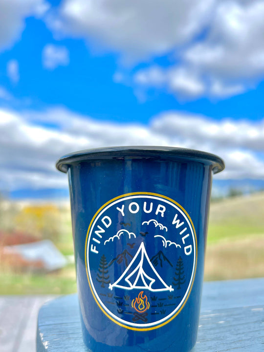 The Sacred Wild Candle Co Enamel Reusable Candle - Find Your Wild