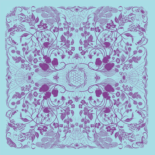 Final Switchback by Katie Jeanne Reim Wildberry Premium Discharge Cotton Bandana