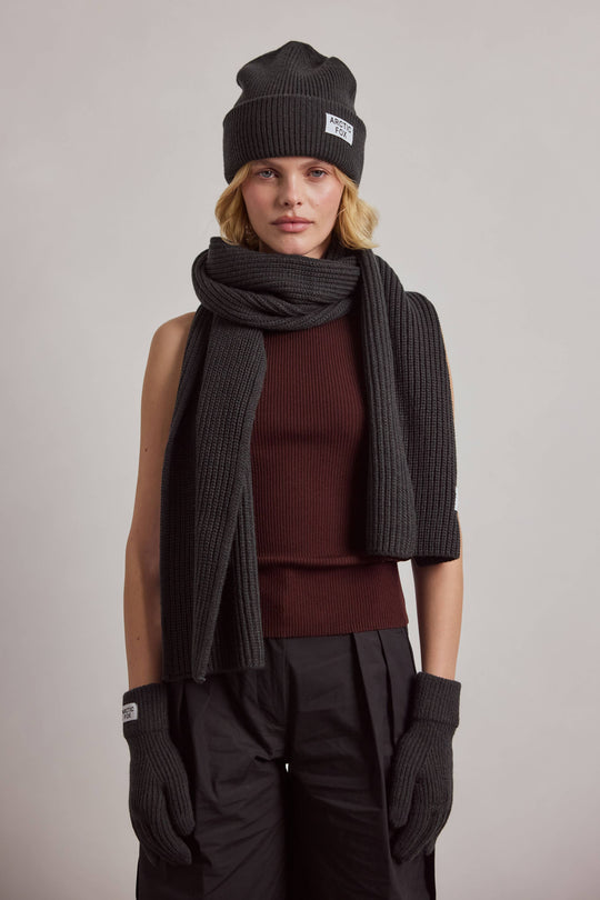 Arctic Fox Bottle Scarf - Black Onyx