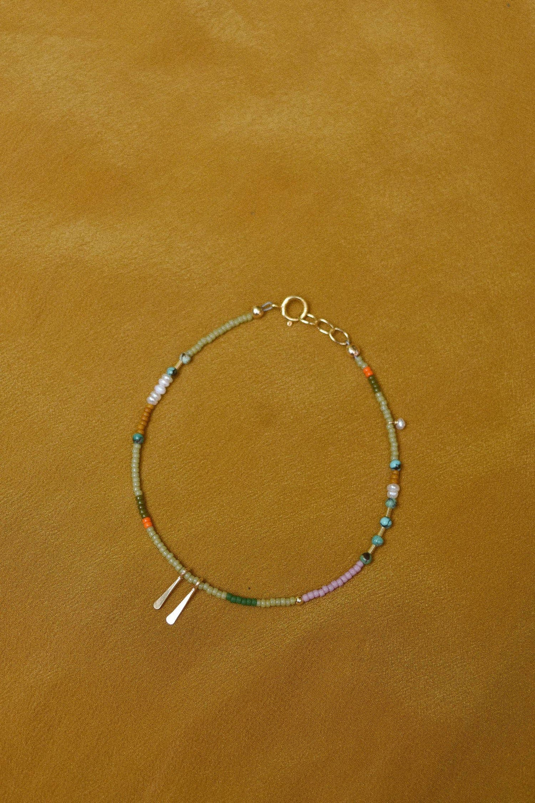 Single Strand Bracelet or Anklet- in Sage